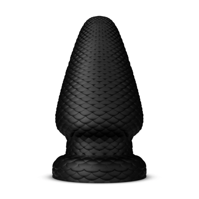 Duży Korek Analny Cold Blooded Scaled Butt Plug Czarny | 100% ORYGINAŁ| DYSKRETNA PRZESYŁKA